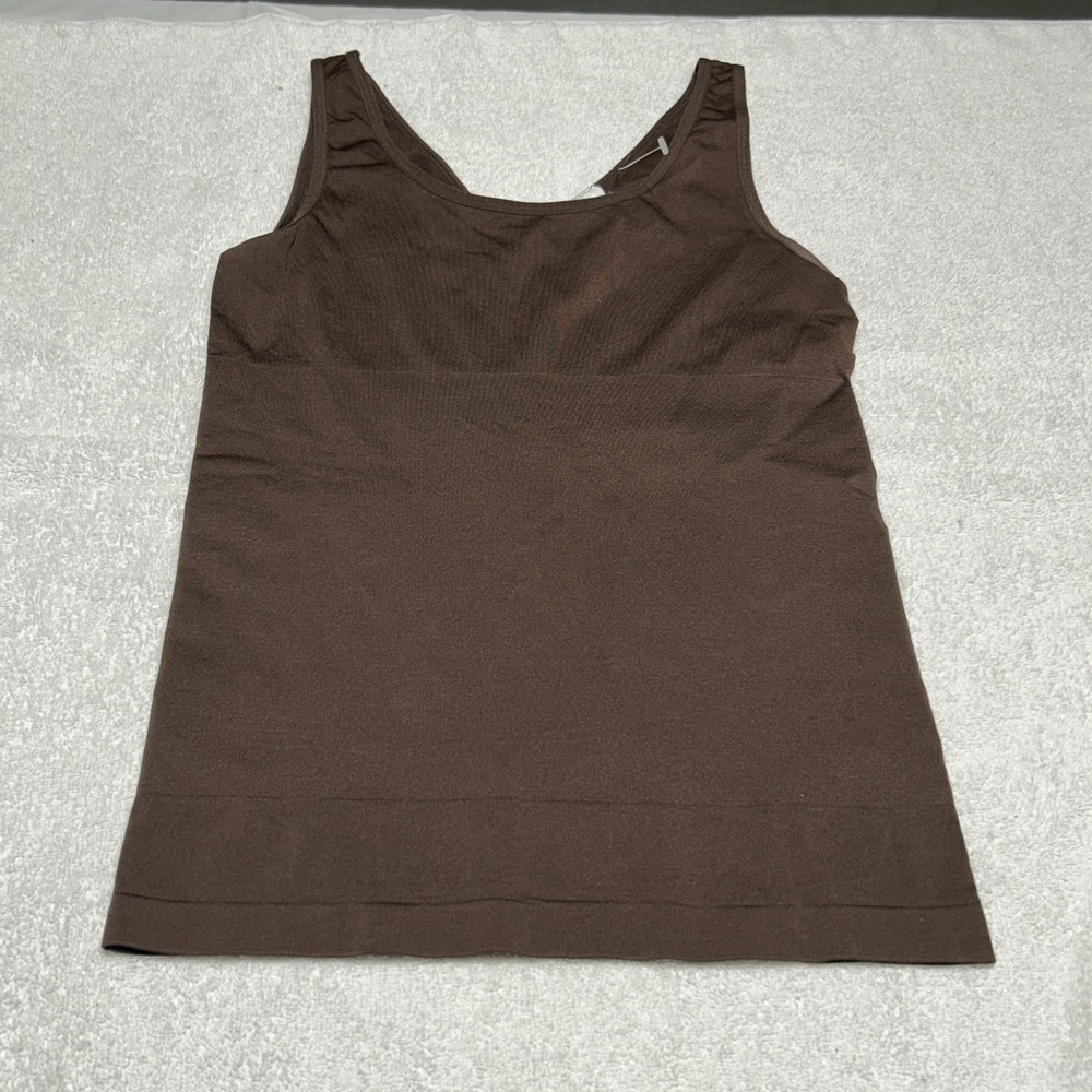 Yummie Tummie Tank‎ With Reversible Neckline - Coffee- M/L - NWOT